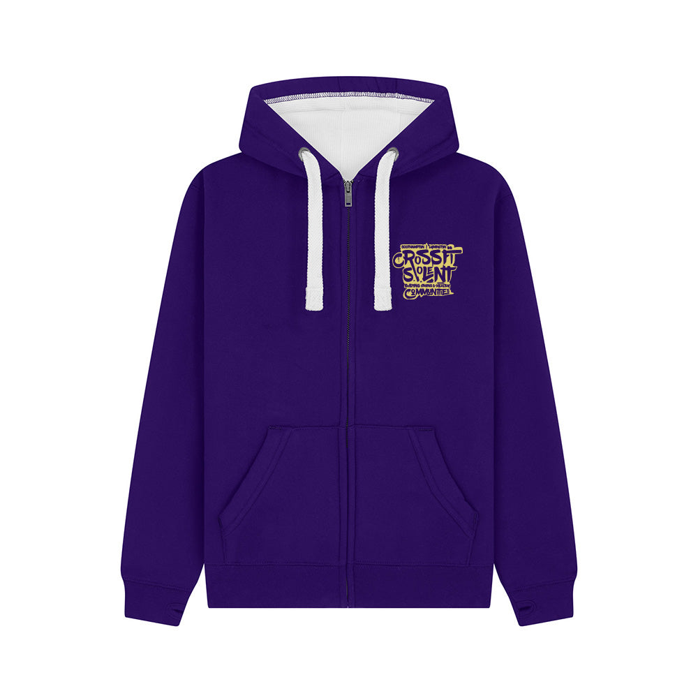 SOLENT CROSSFIT - Heavyweight Zip Up hoodie - Community Print
