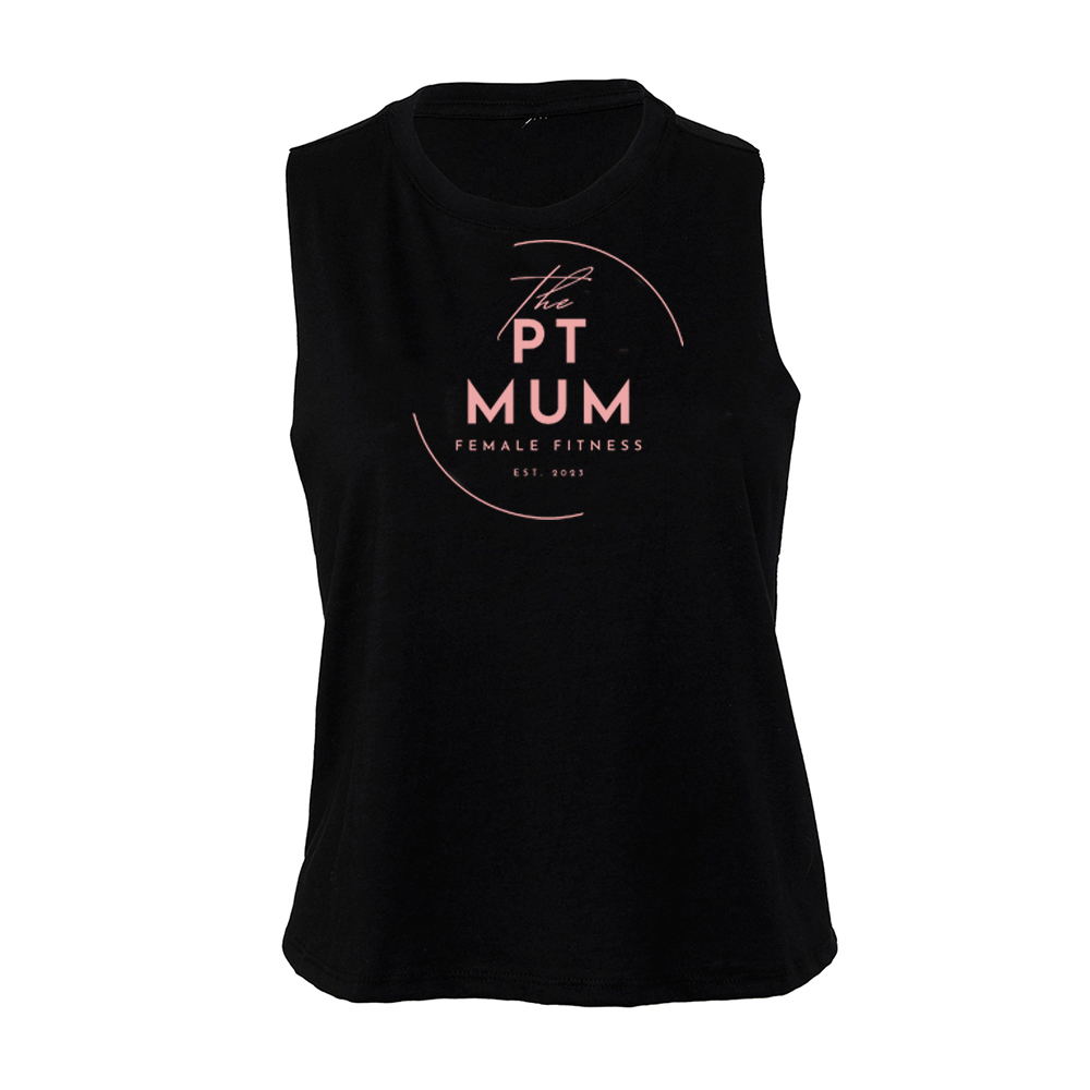 The PT Mum - Cropped racer back vest