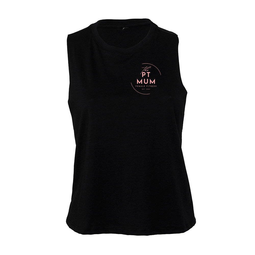 The PT Mum - Cropped racer back vest
