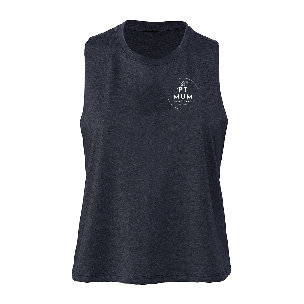The PT Mum - Cropped racer back vest