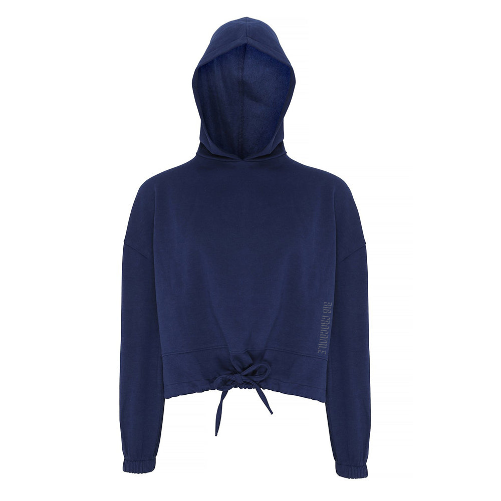 Ladies cropped Drawstring hoodie