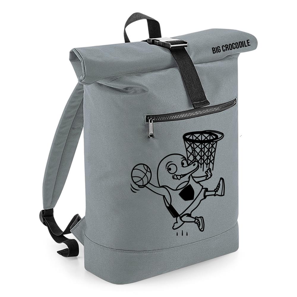 Grey - Roll Top Ruck Sack - Choose Your Croc
