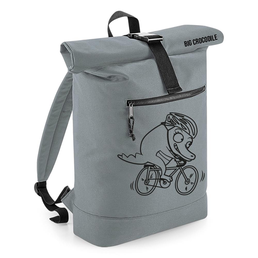 Grey - Roll Top Ruck Sack - Choose Your Croc