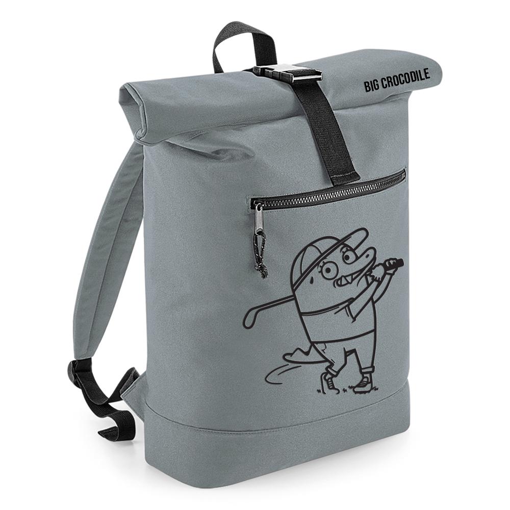 Grey - Roll Top Ruck Sack - Choose Your Croc