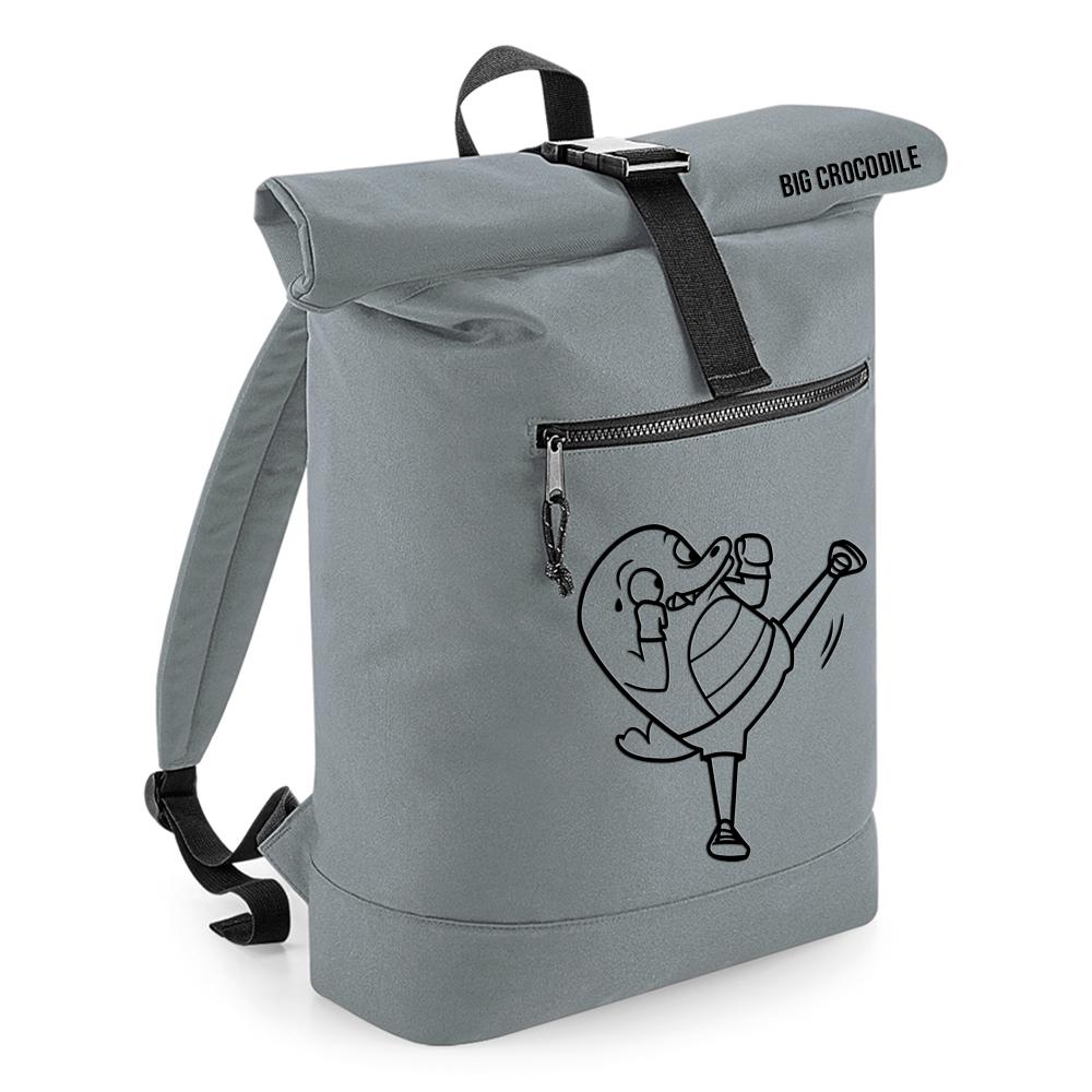 Grey - Roll Top Ruck Sack - Choose Your Croc