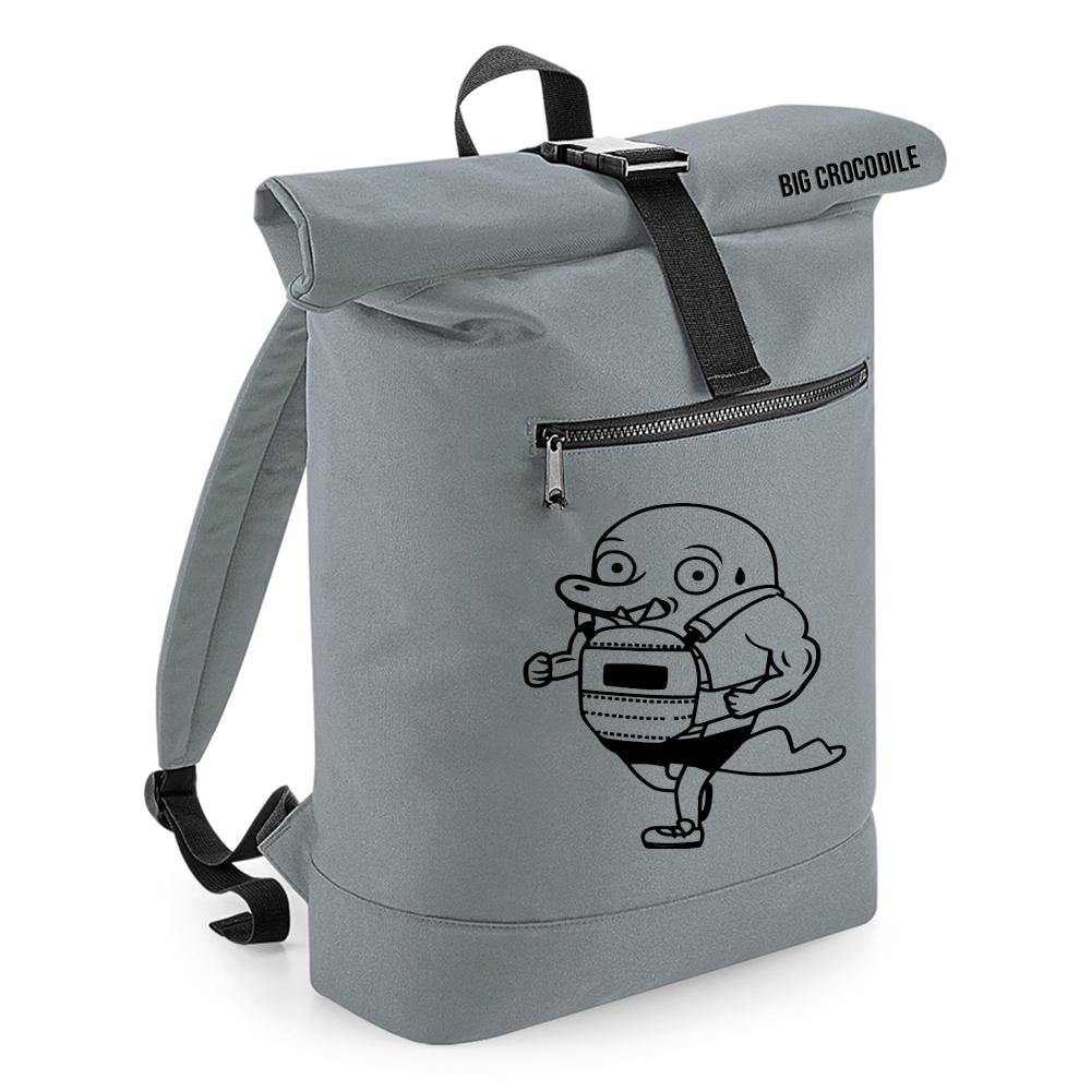Grey - Roll Top Ruck Sack - Choose Your Croc