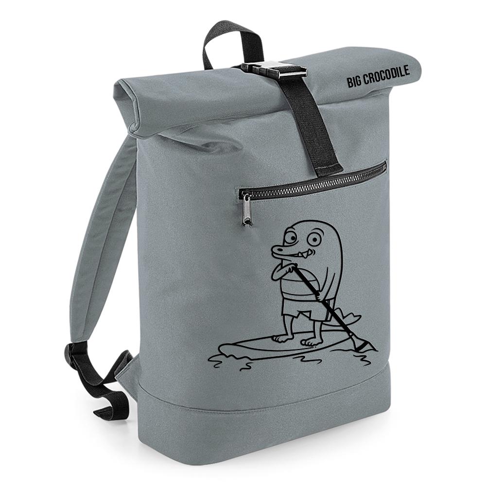 Grey - Roll Top Ruck Sack - Choose Your Croc