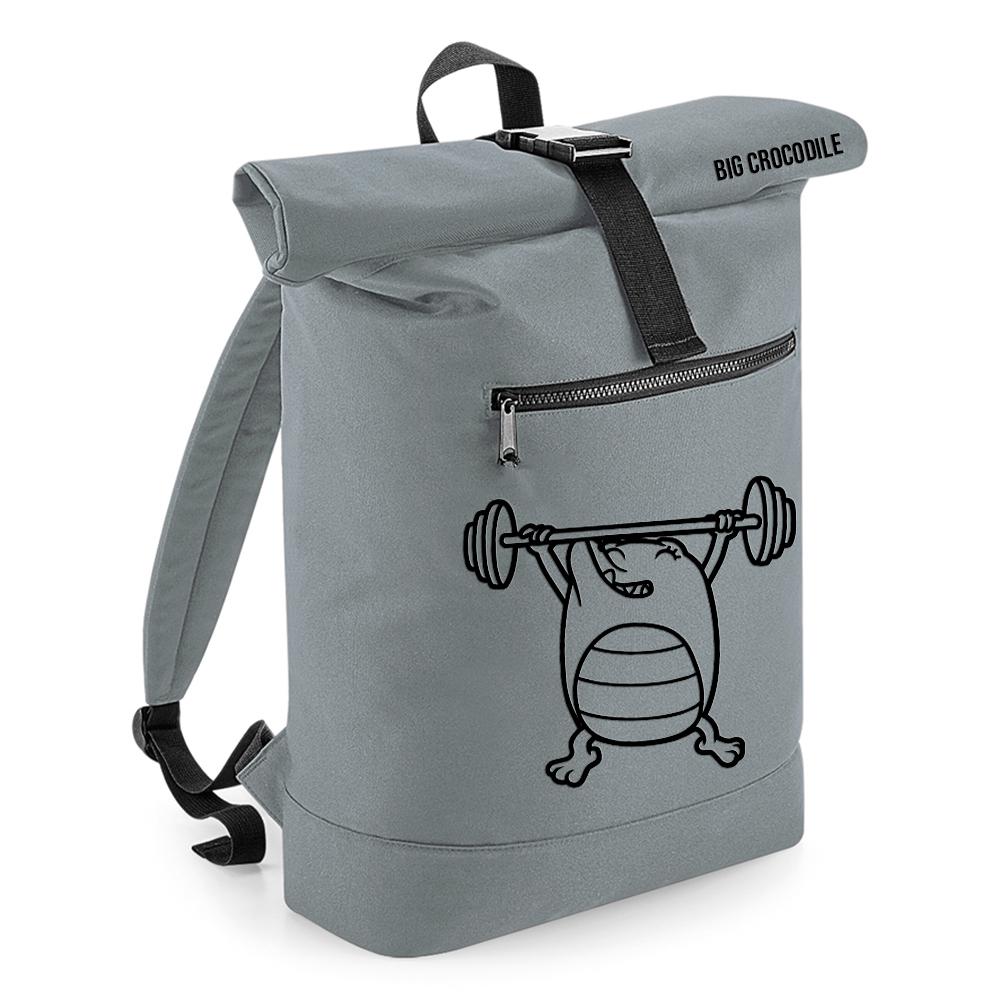 Grey - Roll Top Ruck Sack - Choose Your Croc