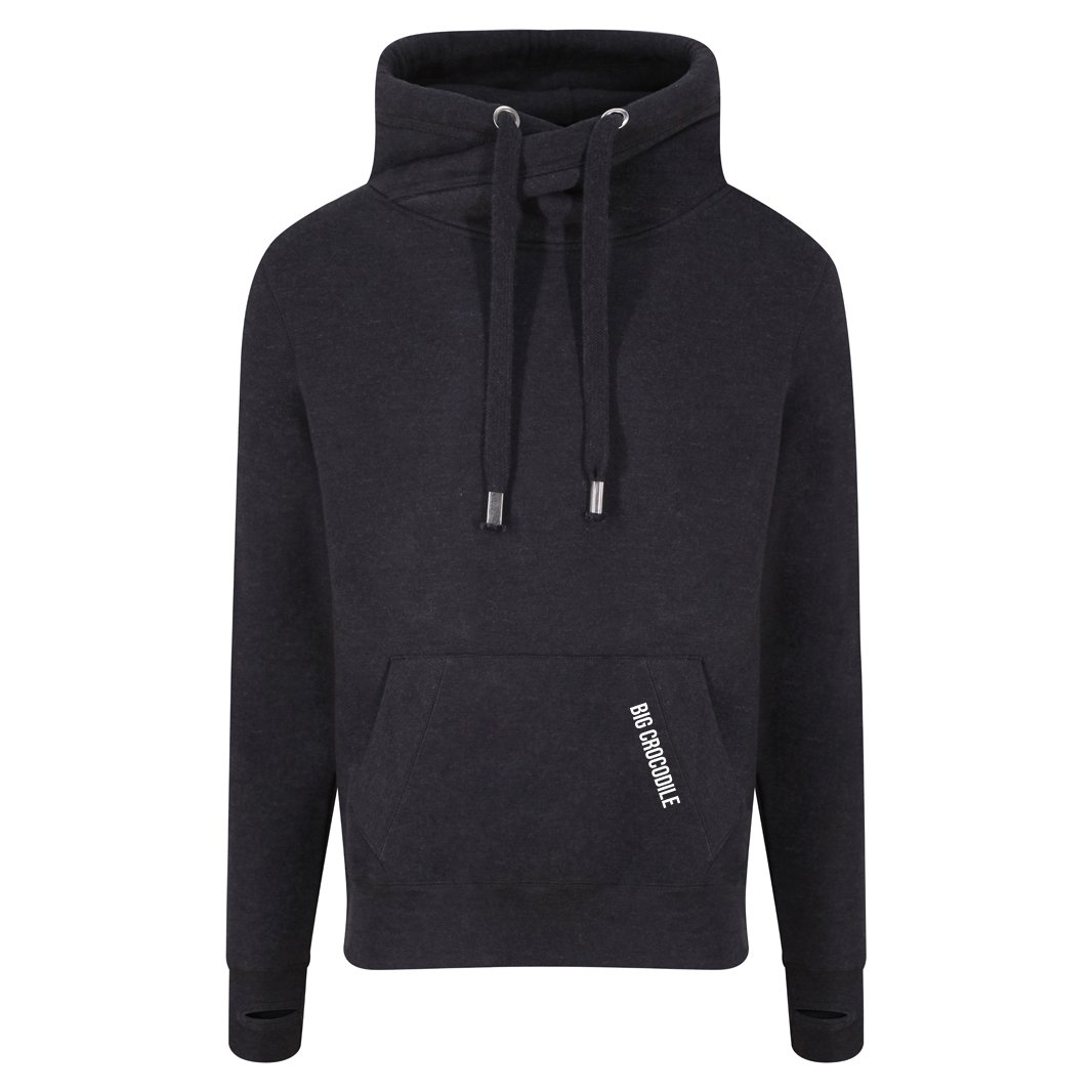 Hoodie - Cross Over Neck Hoodie