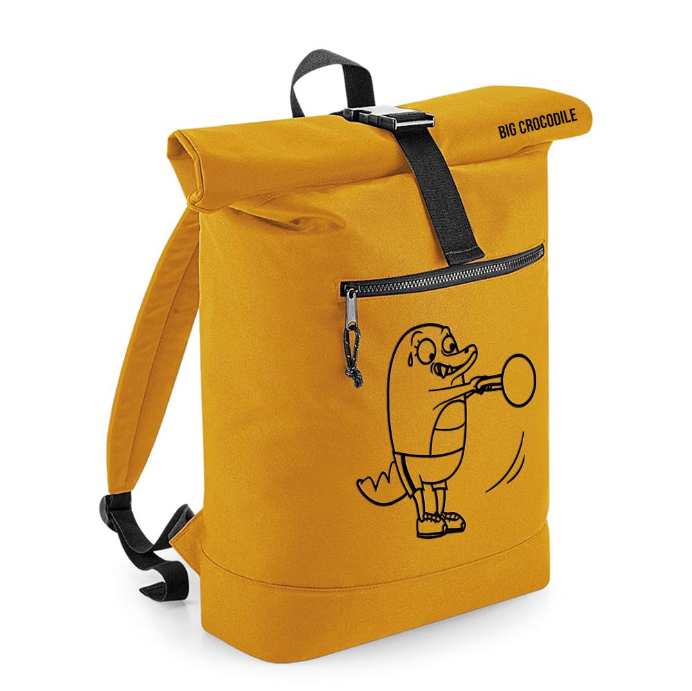 Mustard - Roll Top Ruck Sack - Choose Your Croc