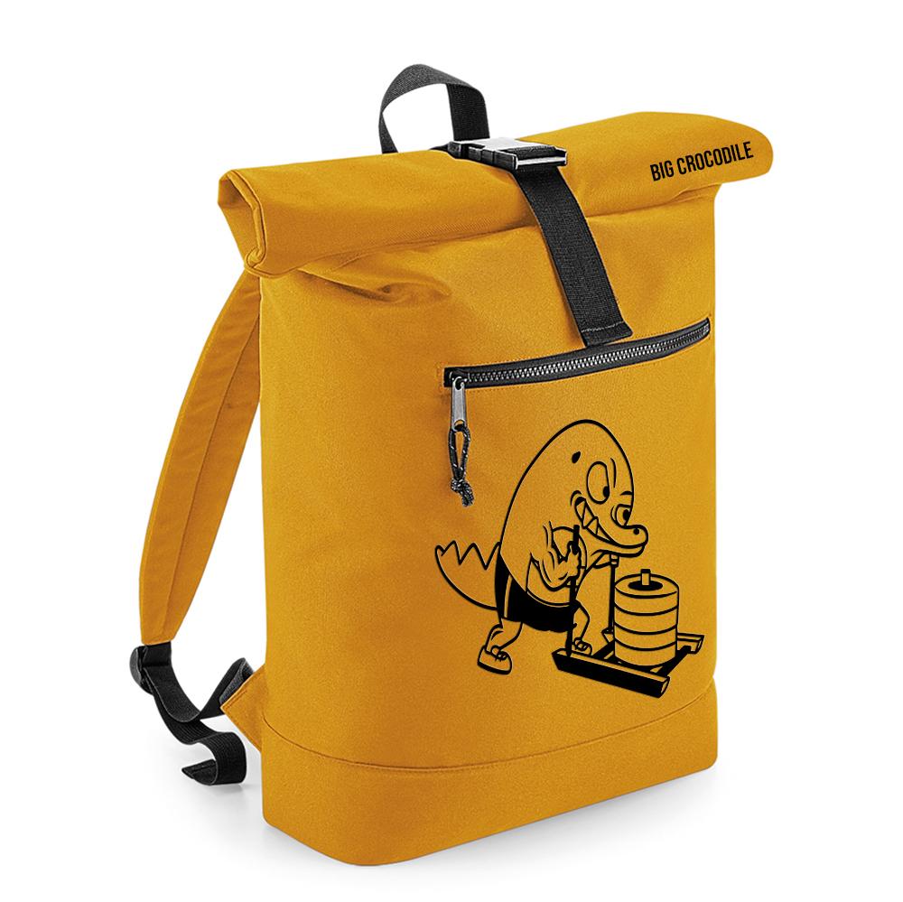 Mustard - Roll Top Ruck Sack - Choose Your Croc