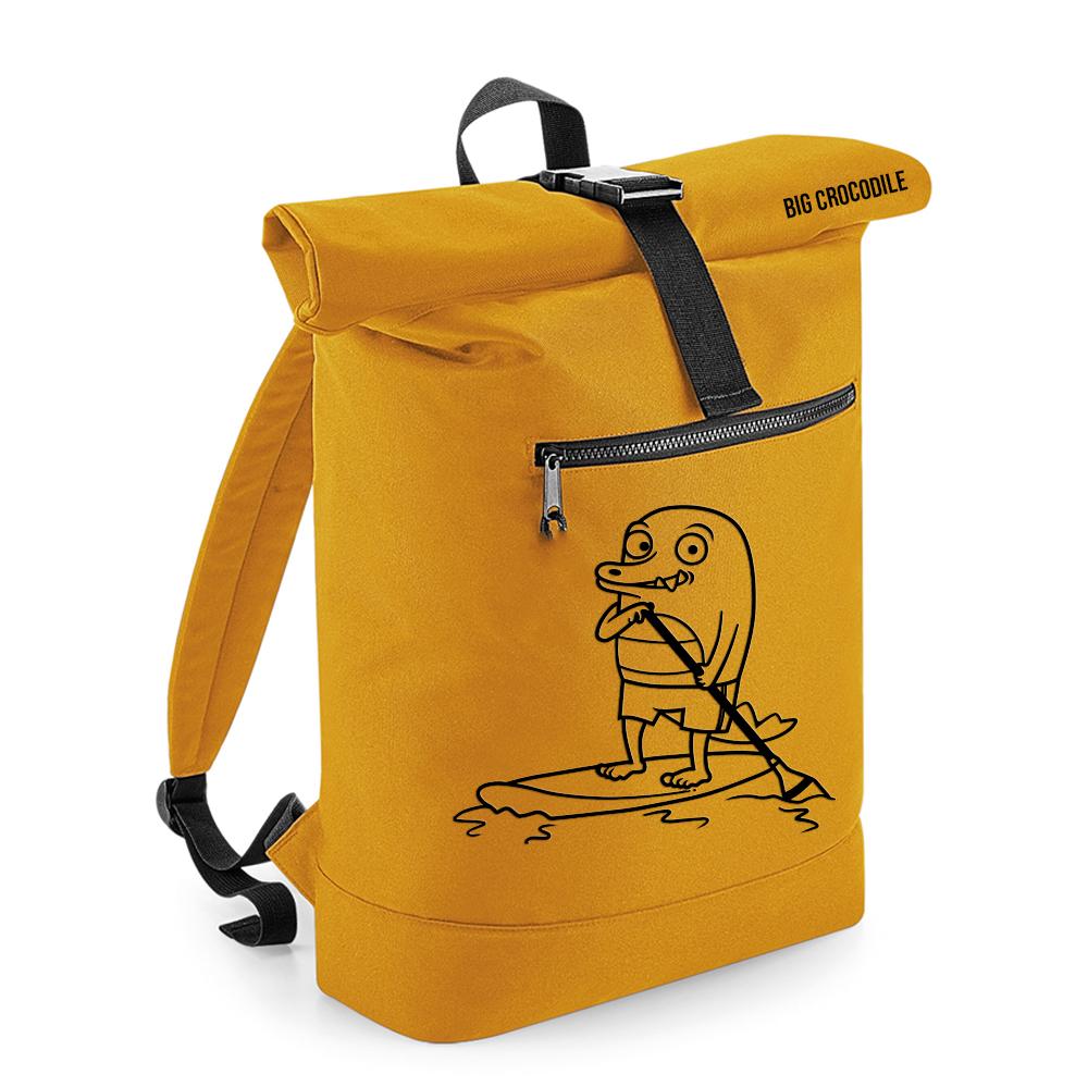 Mustard - Roll Top Ruck Sack - Choose Your Croc
