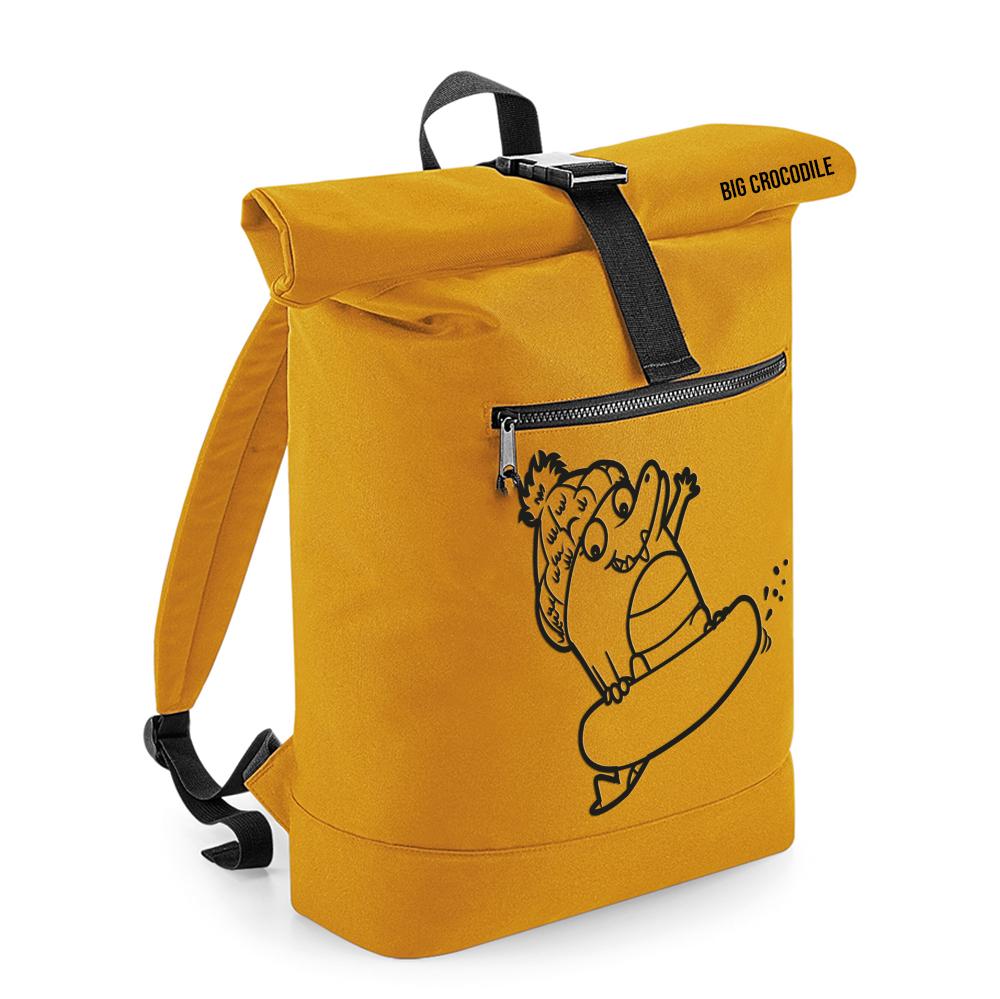 Mustard - Roll Top Ruck Sack - Choose Your Croc