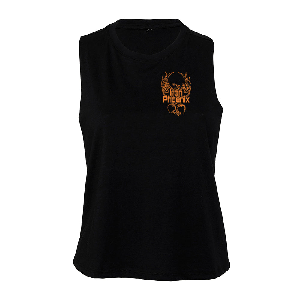 Iron Phoenix - Cropped Racer Back Vest - OOTA print
