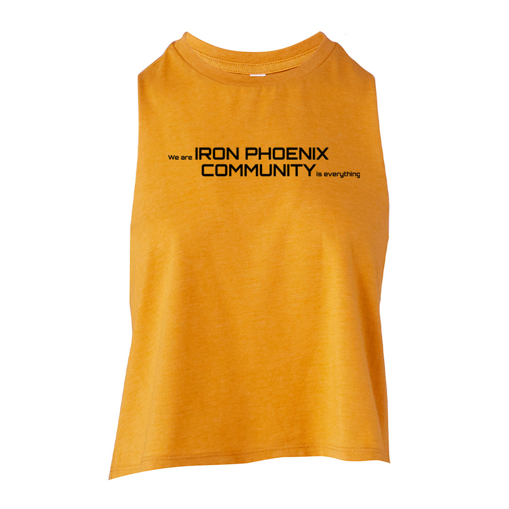 Iron Phoenix - Cropped Racer Back Vest - Community Print