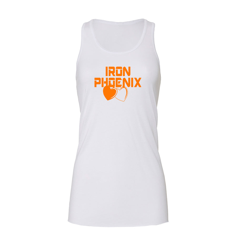 Iron Phoenix - Flowy Racer back vest - Hearts Print