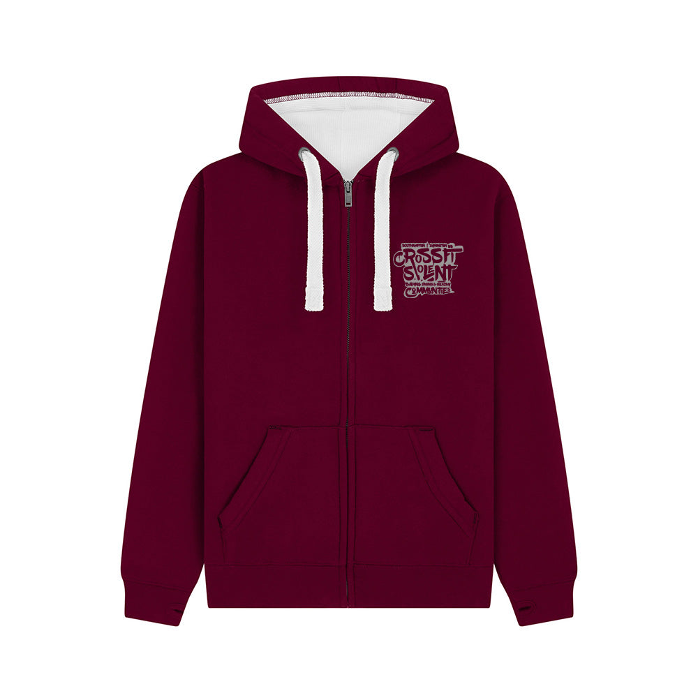 SOLENT CROSSFIT - Heavyweight Zip Up hoodie - Community Print