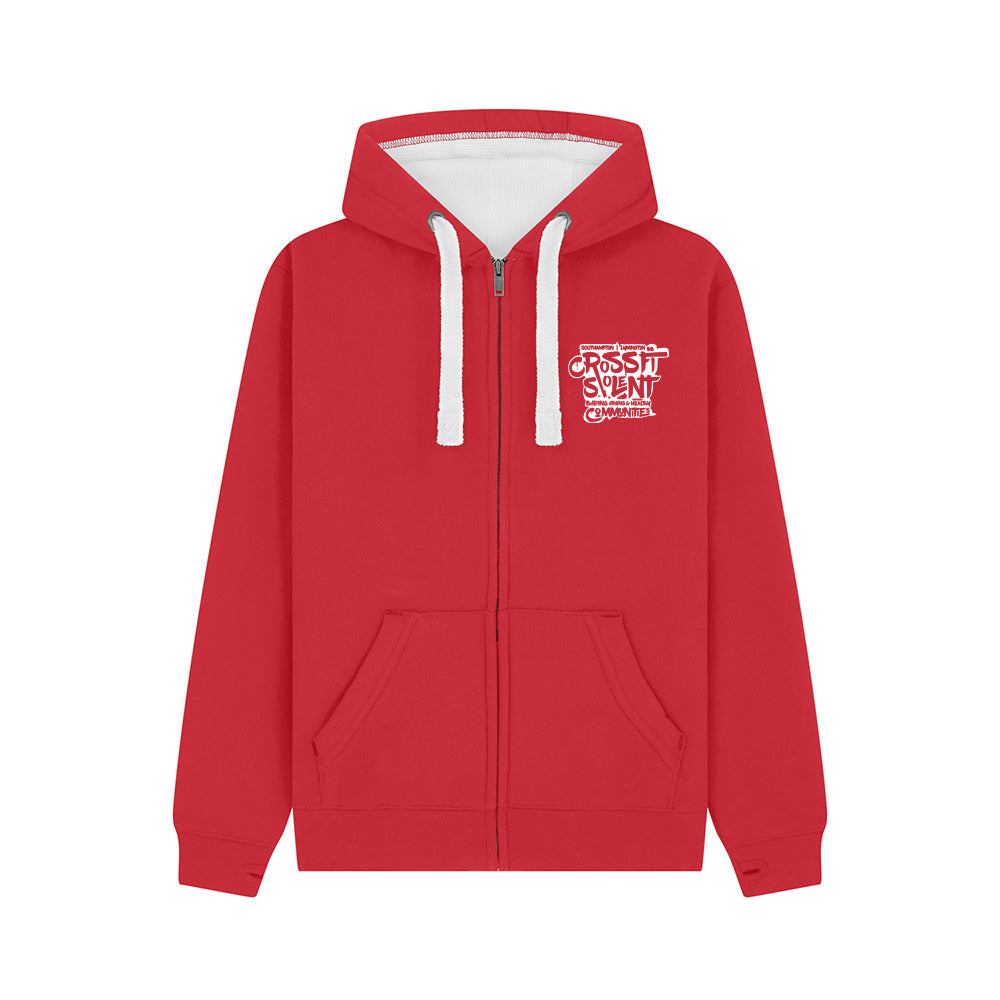 SOLENT CROSSFIT - Heavyweight Zip Up hoodie - Community Print