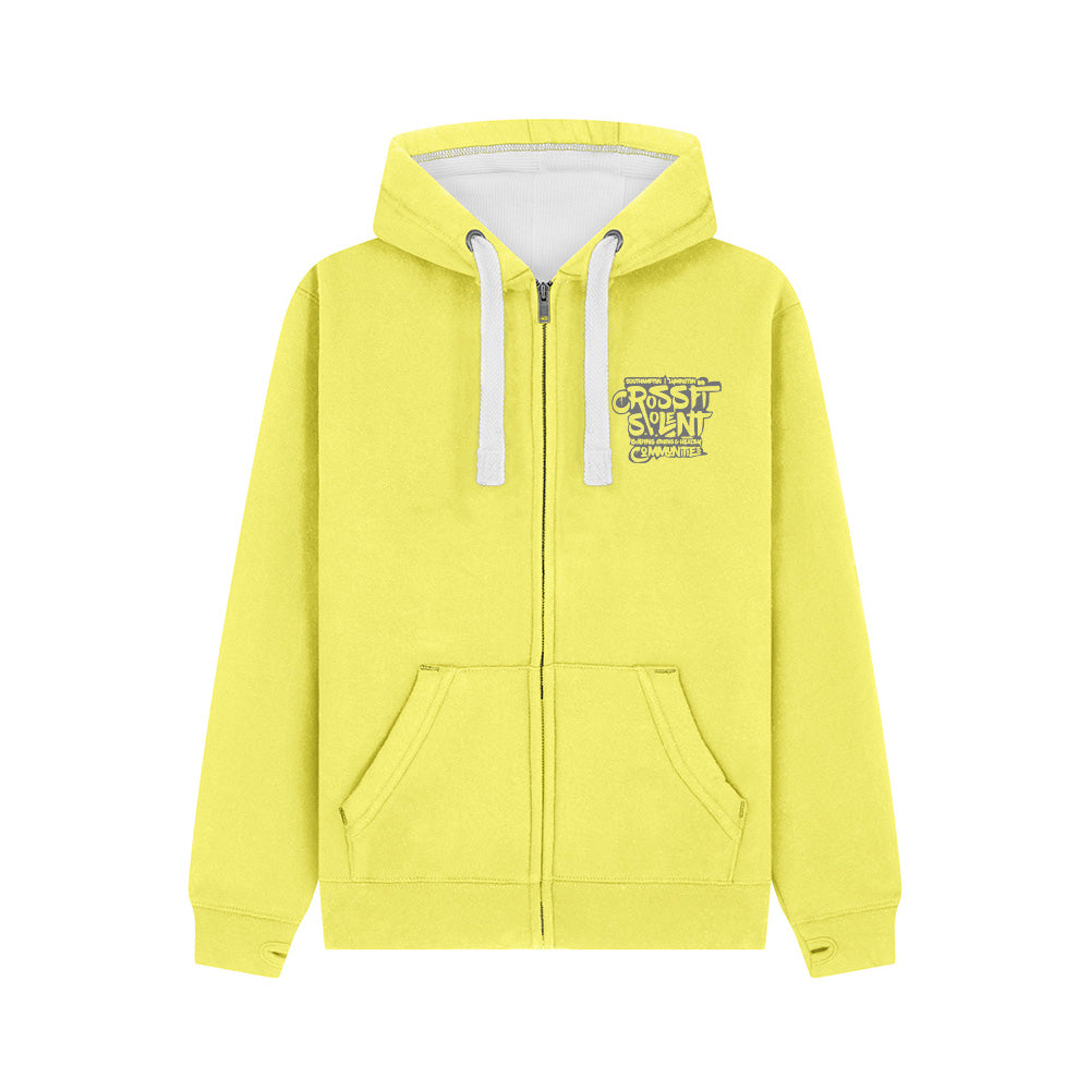 SOLENT CROSSFIT - Heavyweight Zip Up hoodie - Community Print