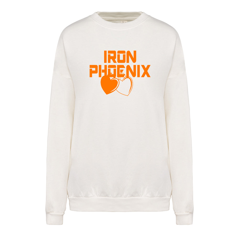 Iron Phoenix - Oversized Sweatshirt - Hearts Print
