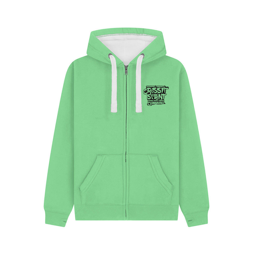 SOLENT CROSSFIT - Heavyweight Zip Up hoodie - Community Print