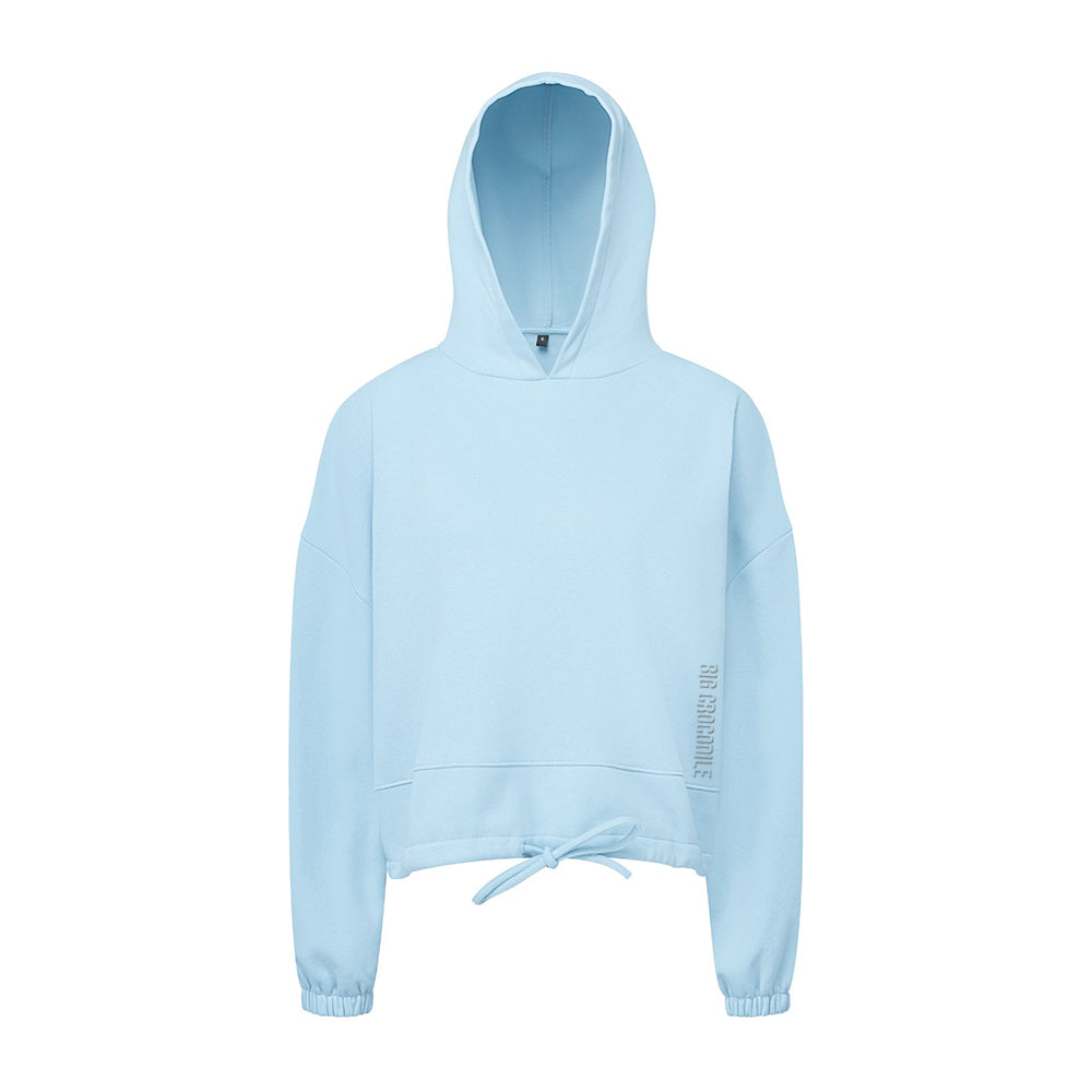 Ladies cropped Drawstring hoodie