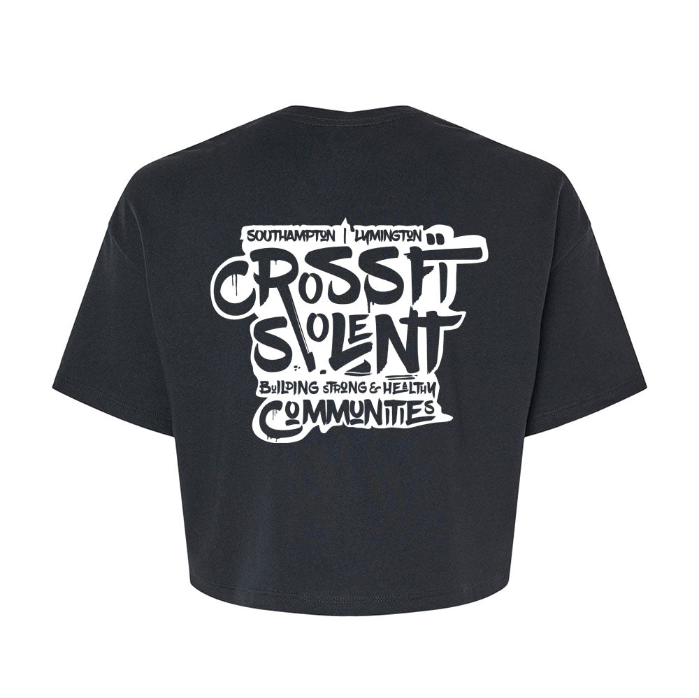 Solent gyms - COMMUNITY PRINT - CROPPED T SHIRT