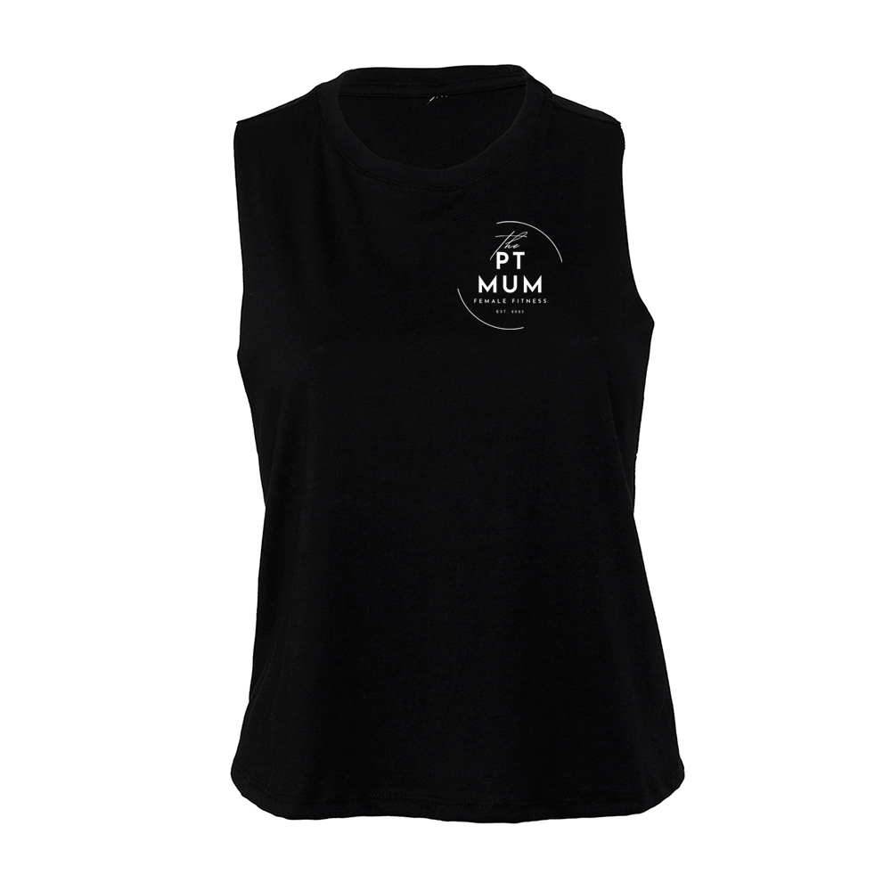 The PT Mum - Cropped racer back vest