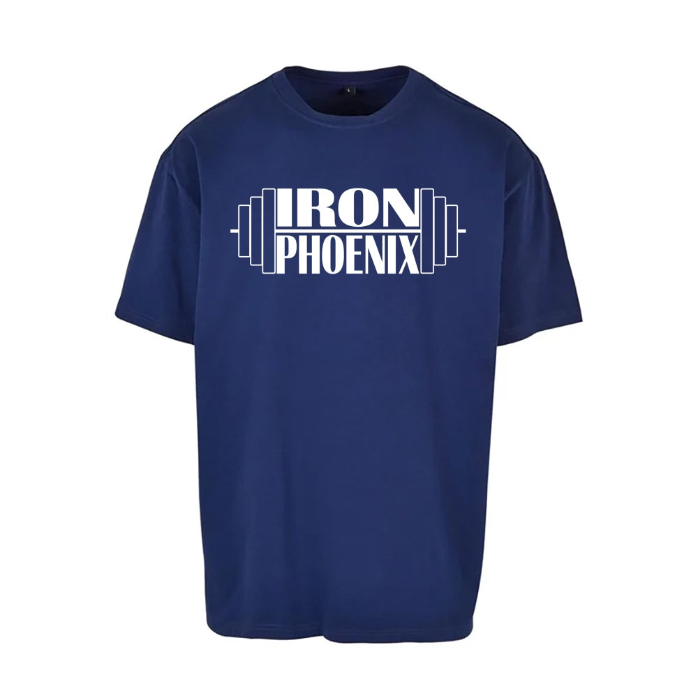 Iron Phoenix - Oversized Heavyweight T shirt - Barbell Print