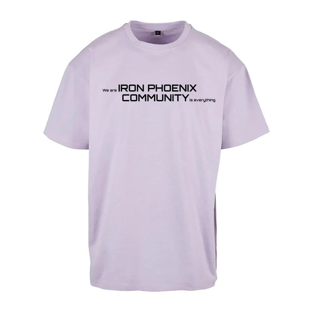 Iron Phoenix - Oversized Heavyweight T shirt - Community print