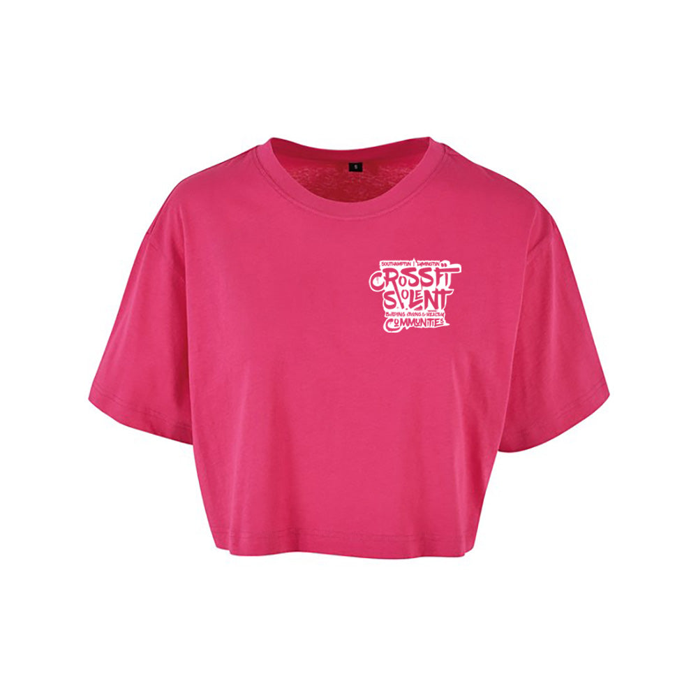 SOLENT CROSSFIT - Ladies Cropped T shirt - Community Print