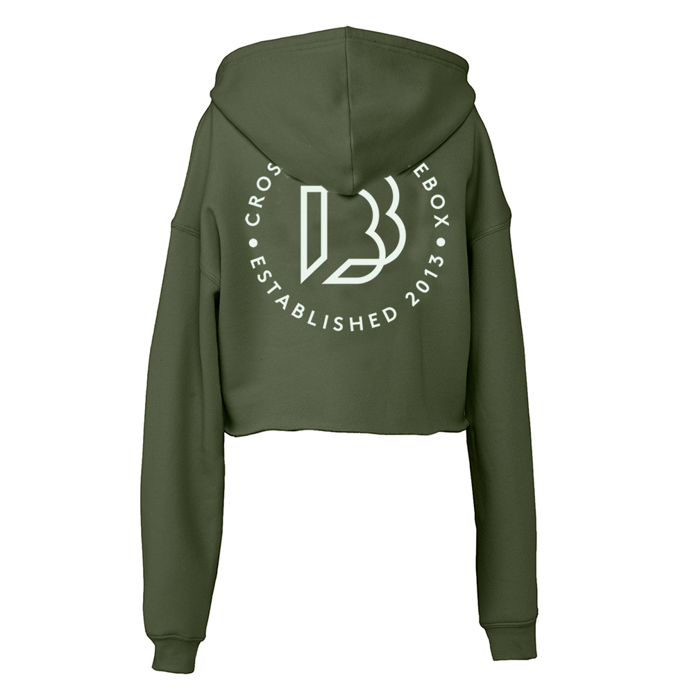 Battle Box - Cropped Ladies Hoodie