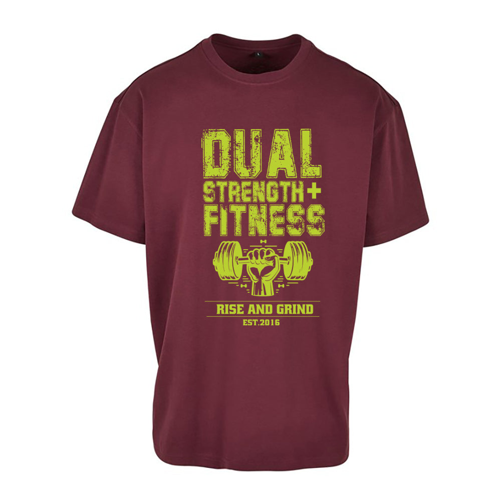 Dual Fitness Rise and Grind - Oversized Heavyweight T shirt