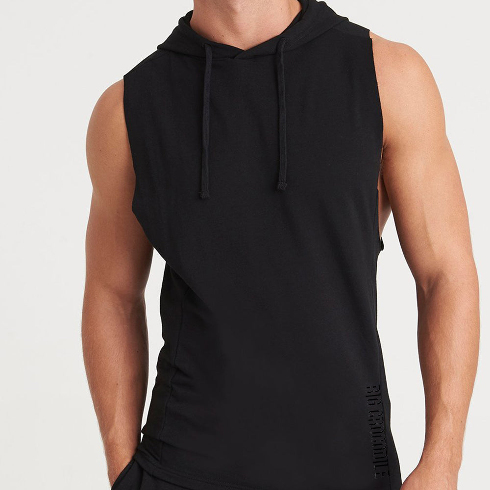 Sleeveless Stretch Hoodie