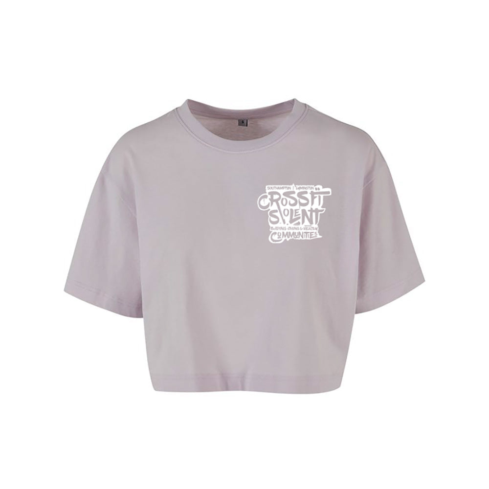 SOLENT CROSSFIT - Ladies Cropped T shirt - Community Print