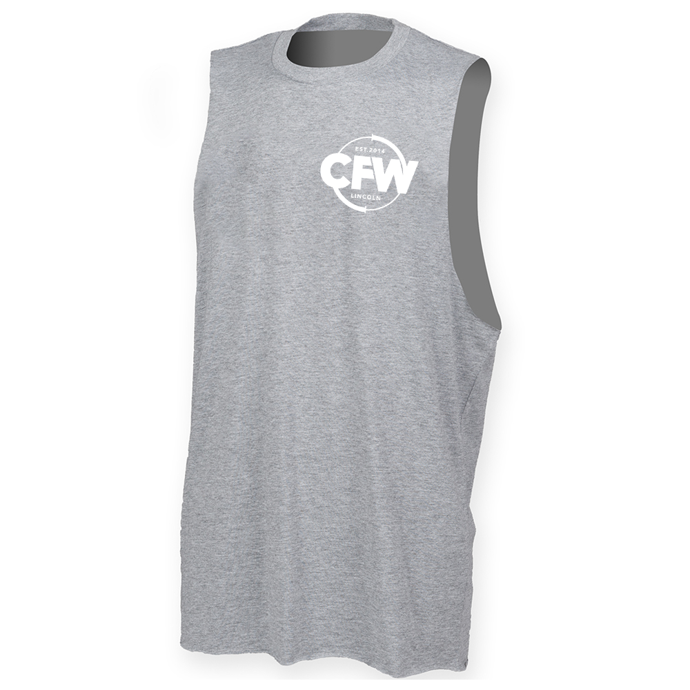 CrossFit Witham - Mens Muscle Vest - Circle logo
