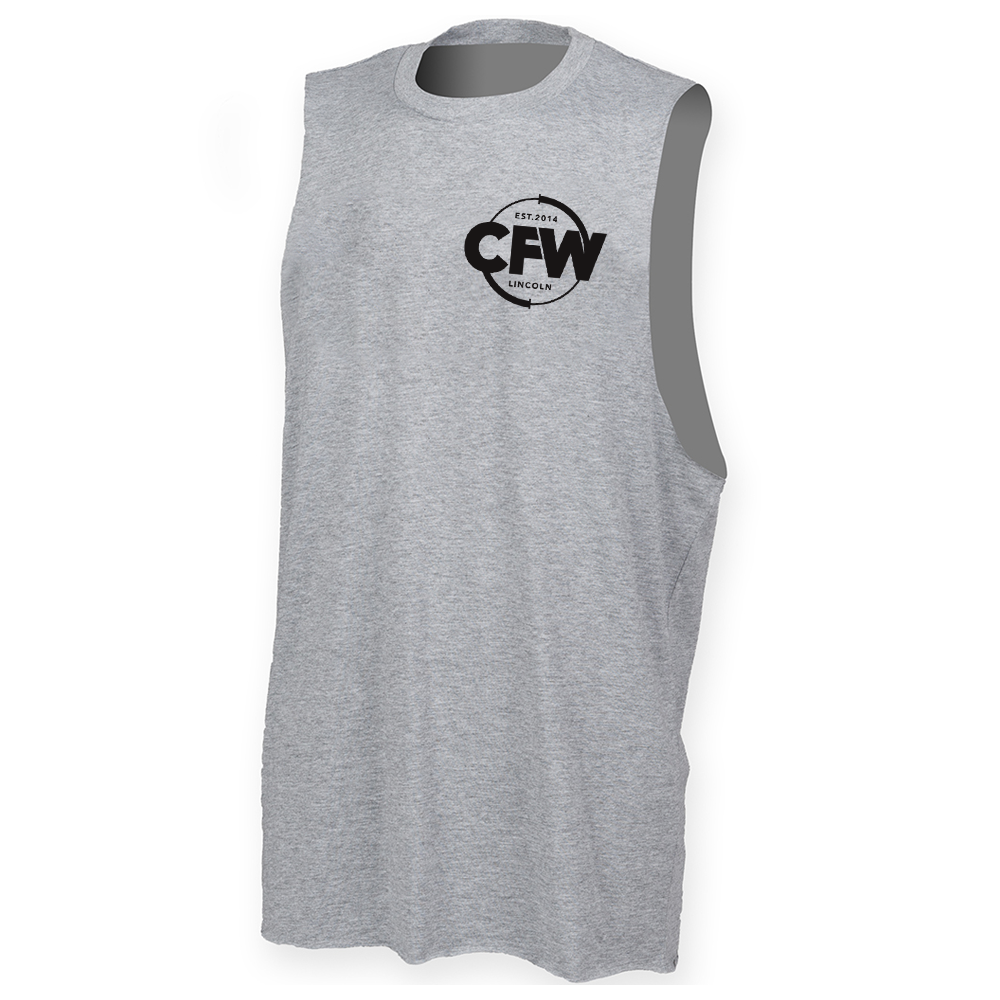 CrossFit Witham - Mens Muscle Vest - Circle logo