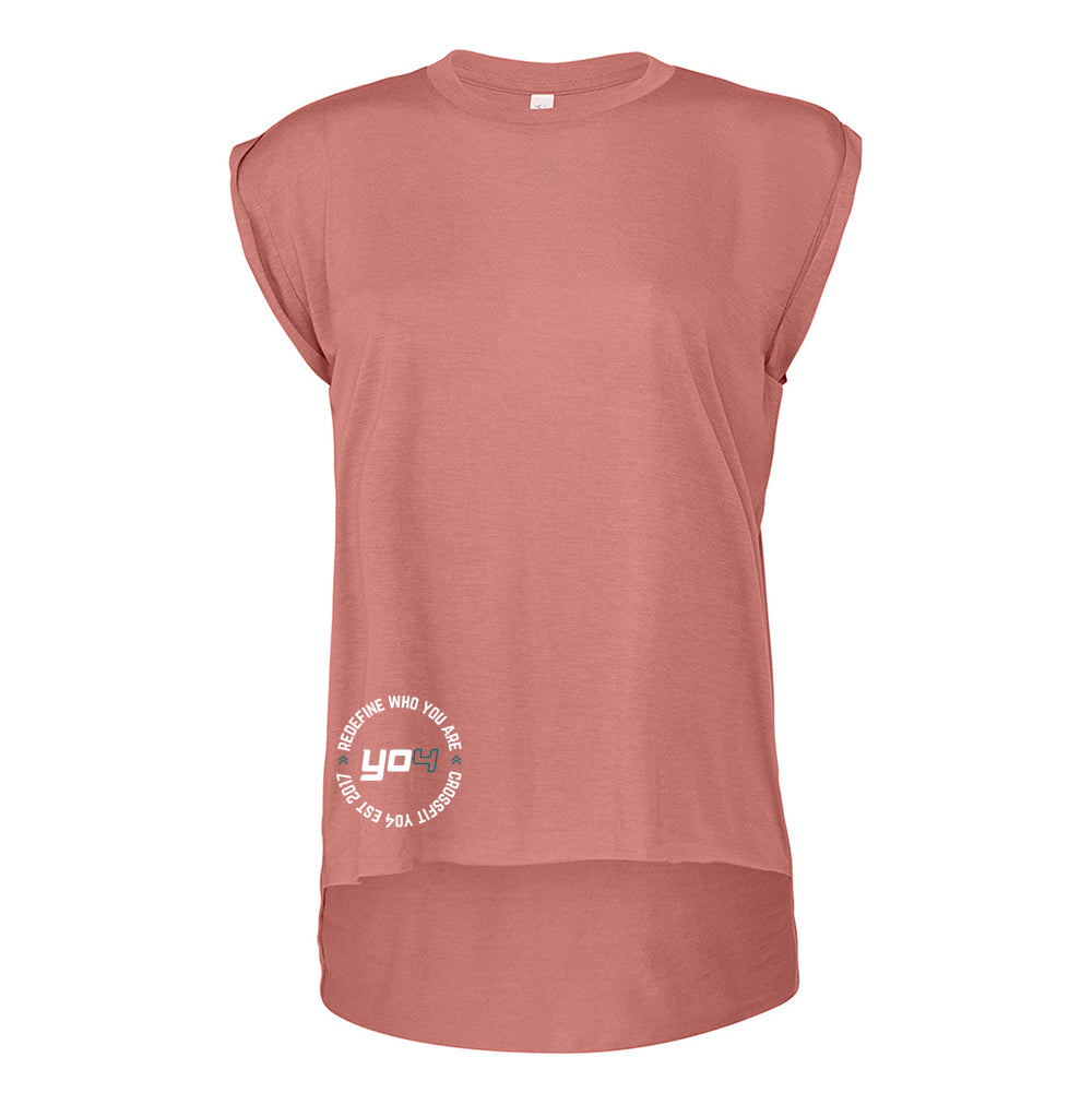 CrossFit YO4 - Ladies Capped Sleeve Vest