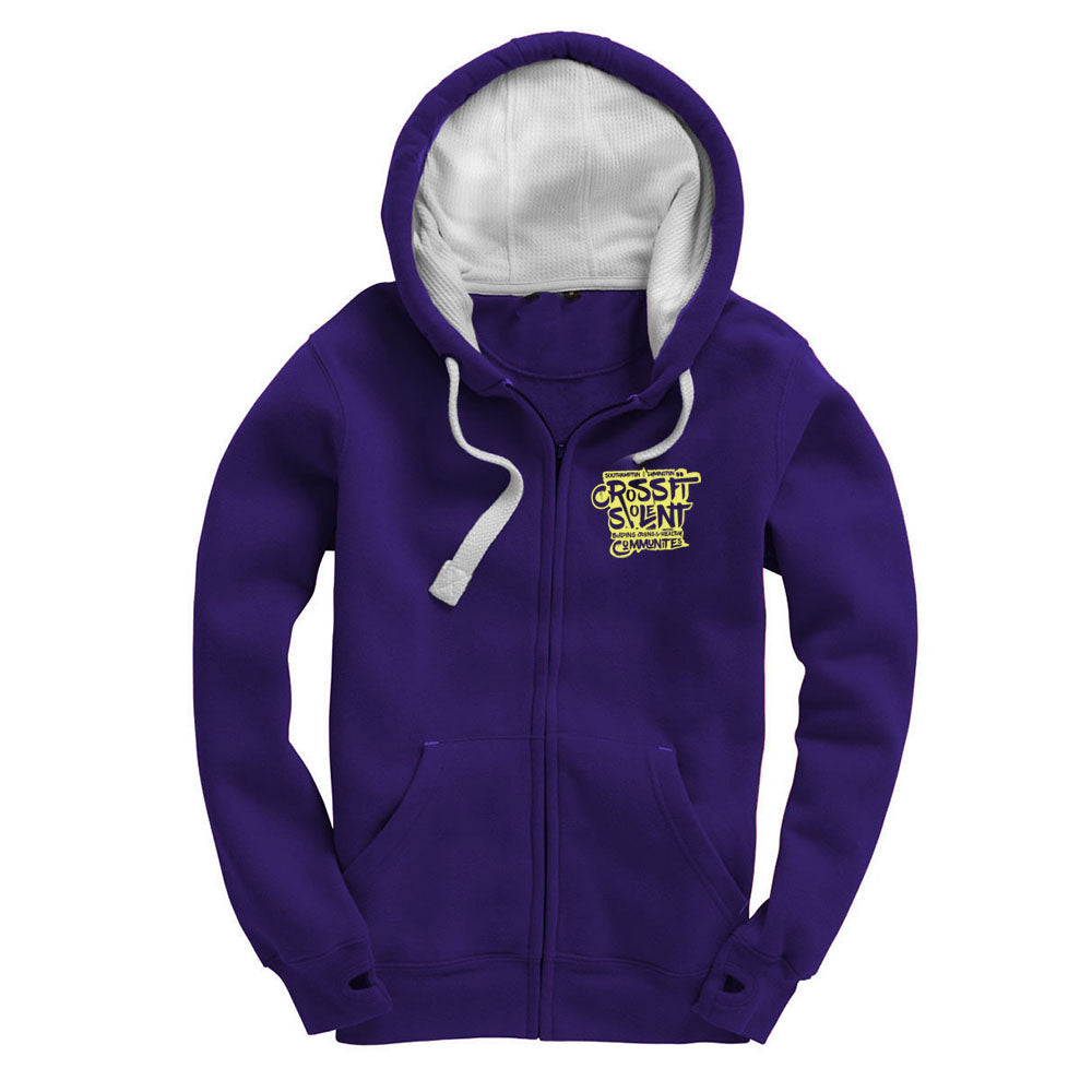 CrossFit Solent - Heavyweight Zip Up hoodie - Community Print