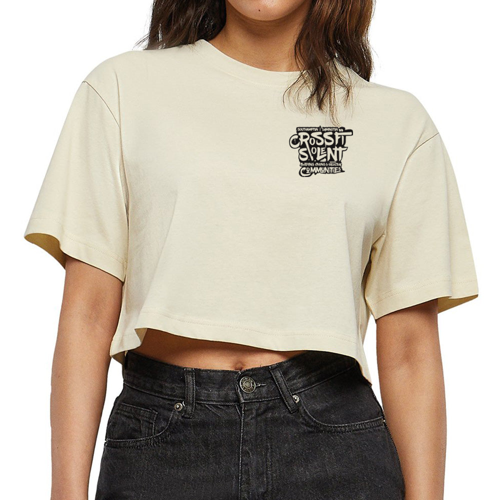 SOLENT CROSSFIT - Ladies Cropped T shirt - Community Print