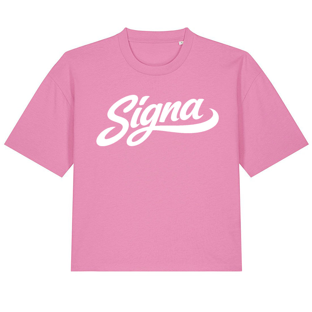 Boxy short T shirt - Large Print