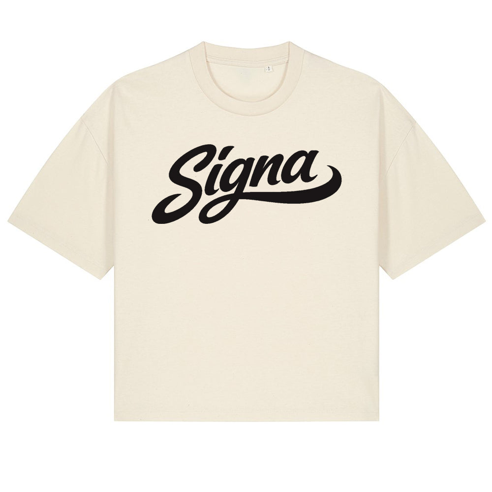 Boxy short T shirt - Large Print