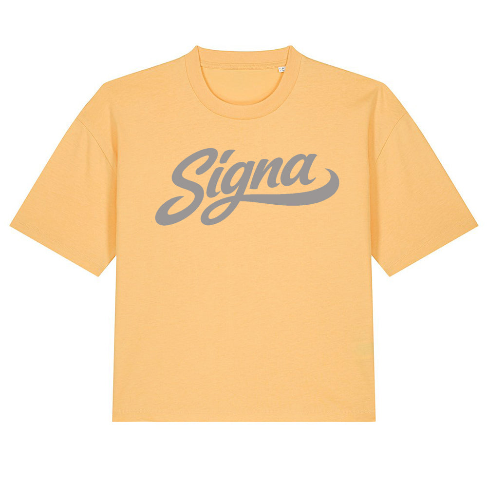 Boxy short T shirt - Large Print