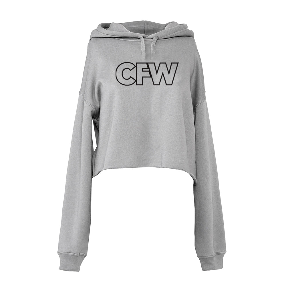 CrossFit Witham Lincoln - Cropped Ladies Hoodie - CFW Print