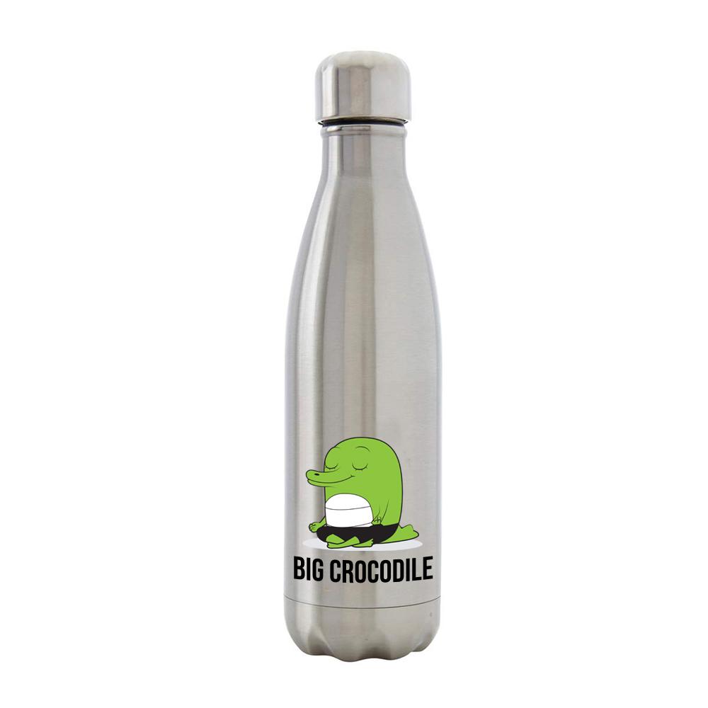 Bottle - Silver Metal Bottle - Choose Your Croc