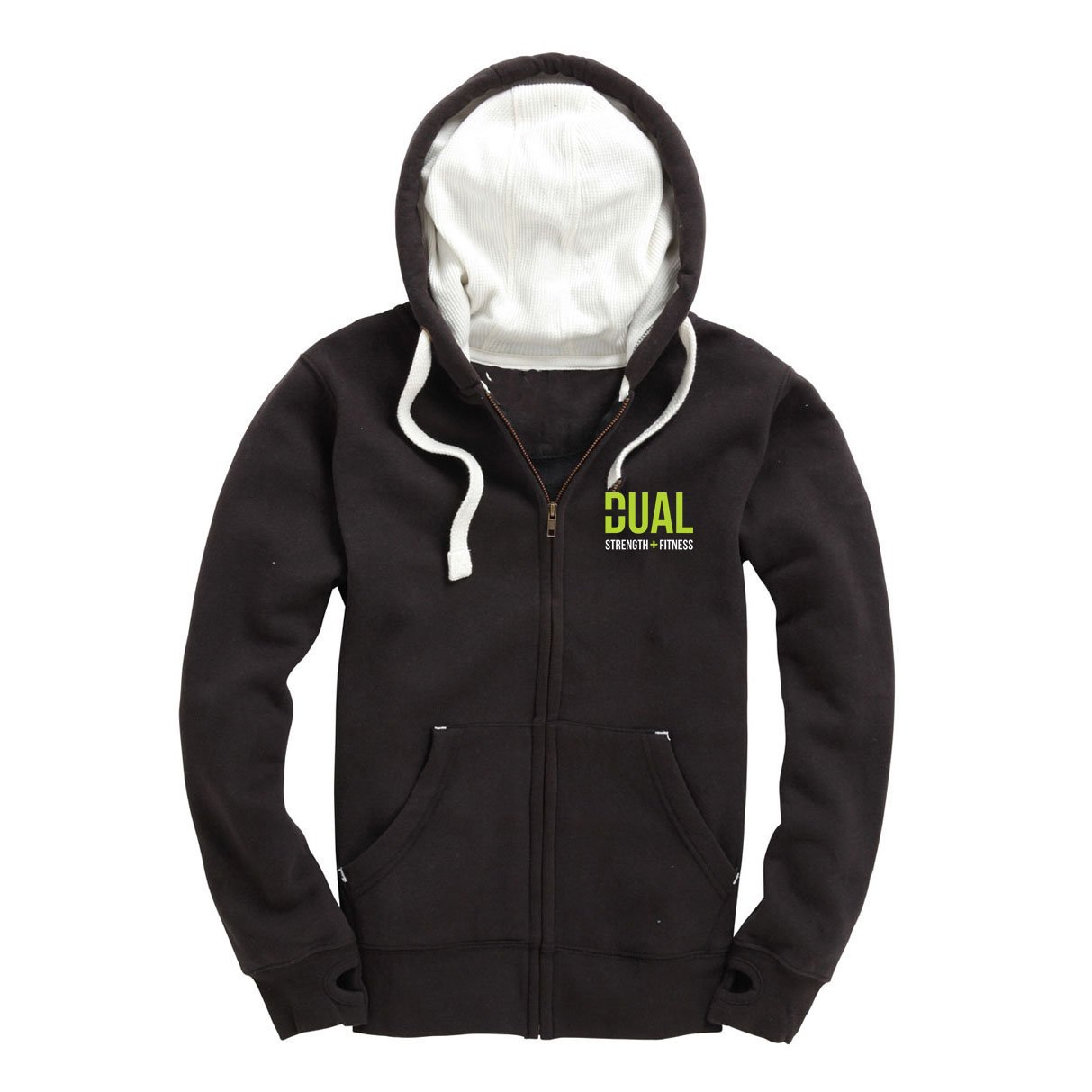 Dual Strength And Fitness - Luxury Zip Up Hoodie