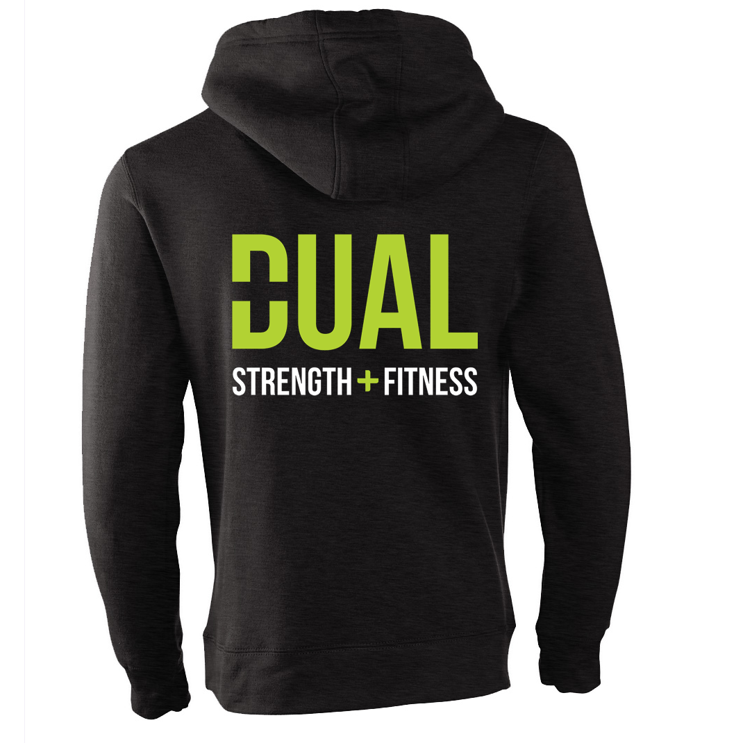 Dual Strength And Fitness - Luxury Zip Up Hoodie