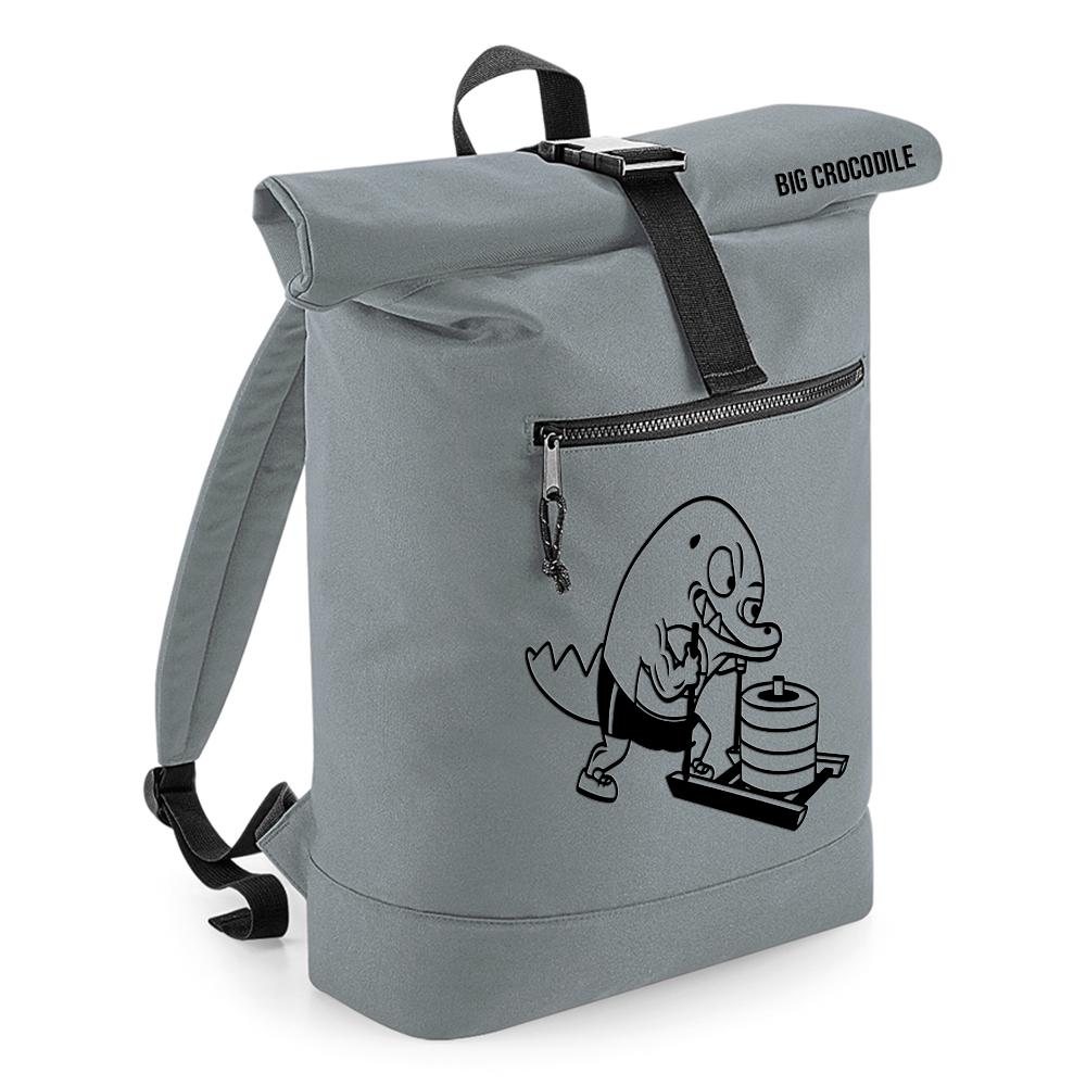 Grey - Roll Top Ruck Sack - Choose Your Croc