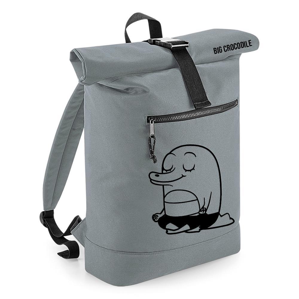 Grey - Roll Top Ruck Sack - Choose Your Croc
