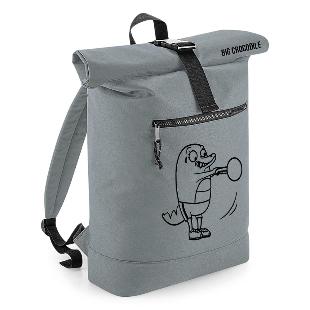 Grey - Roll Top Ruck Sack - Choose Your Croc